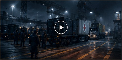 WAC medical convoy at Bay Three